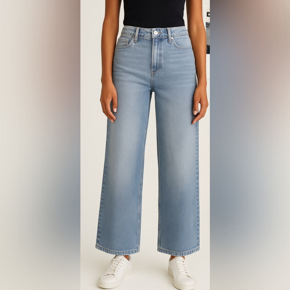 NWT DKNY Jeans Houston High Rise Wide Leg Tall – women’s Size 2/26 
(N4)✨